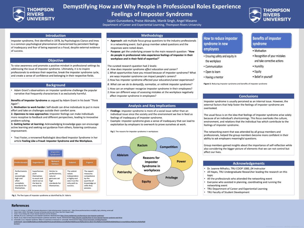 Demystifying how and Why People in Professional Roles Experience Imposter Syndrome